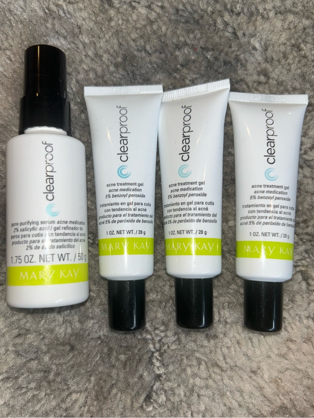 Mary Kay Clearproof Acne Pore purifier and acne gel bundle